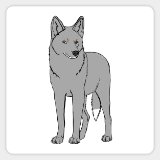 grey Wolf Sticker